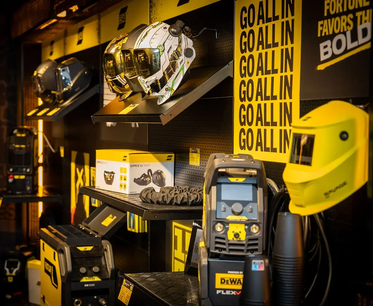ESAB Shop-in-shop in showroom