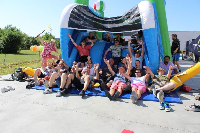 groepsfoto Easyrack tijden teambuilding
