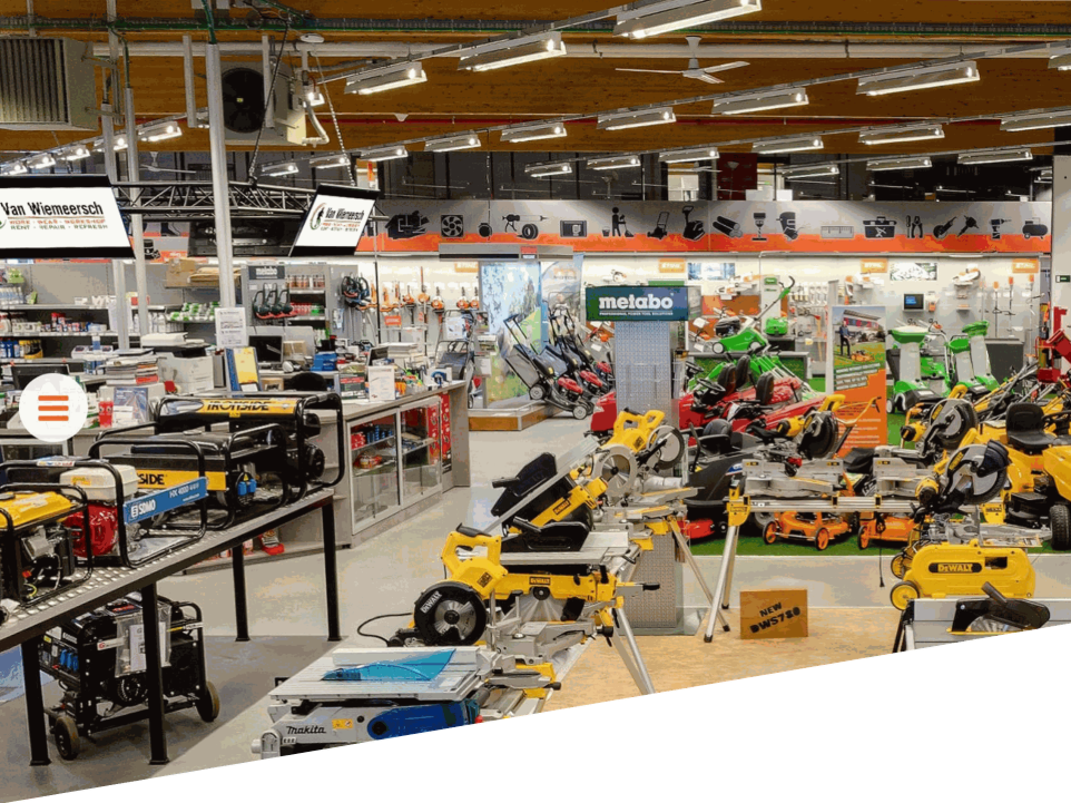 Interieur winkel Van Wiemeersch: recentie over easyrack